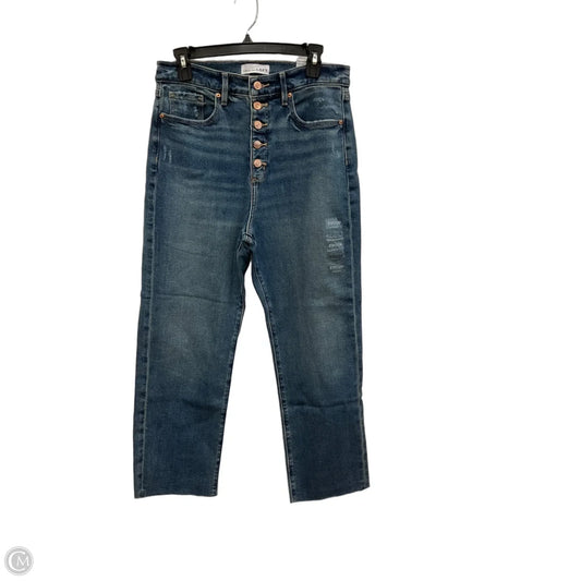 Jeans Straight By Loft In Blue Denim, Size: 12