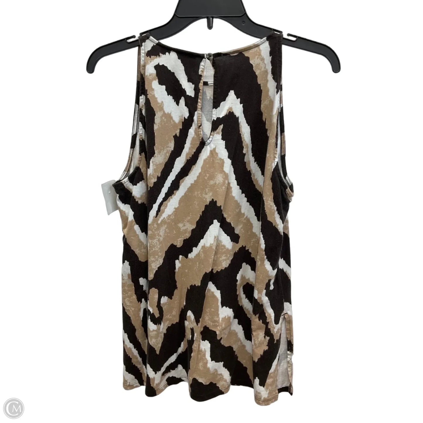 Top Sleeveless By Zenergy By Chicos In Animal Print, Size: M