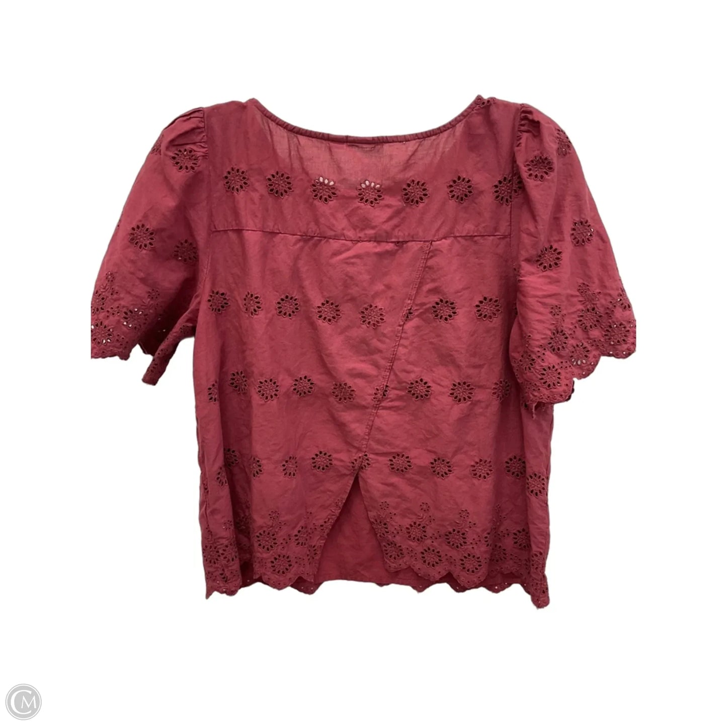 Top Short Sleeve By Gap In Red, Size: M