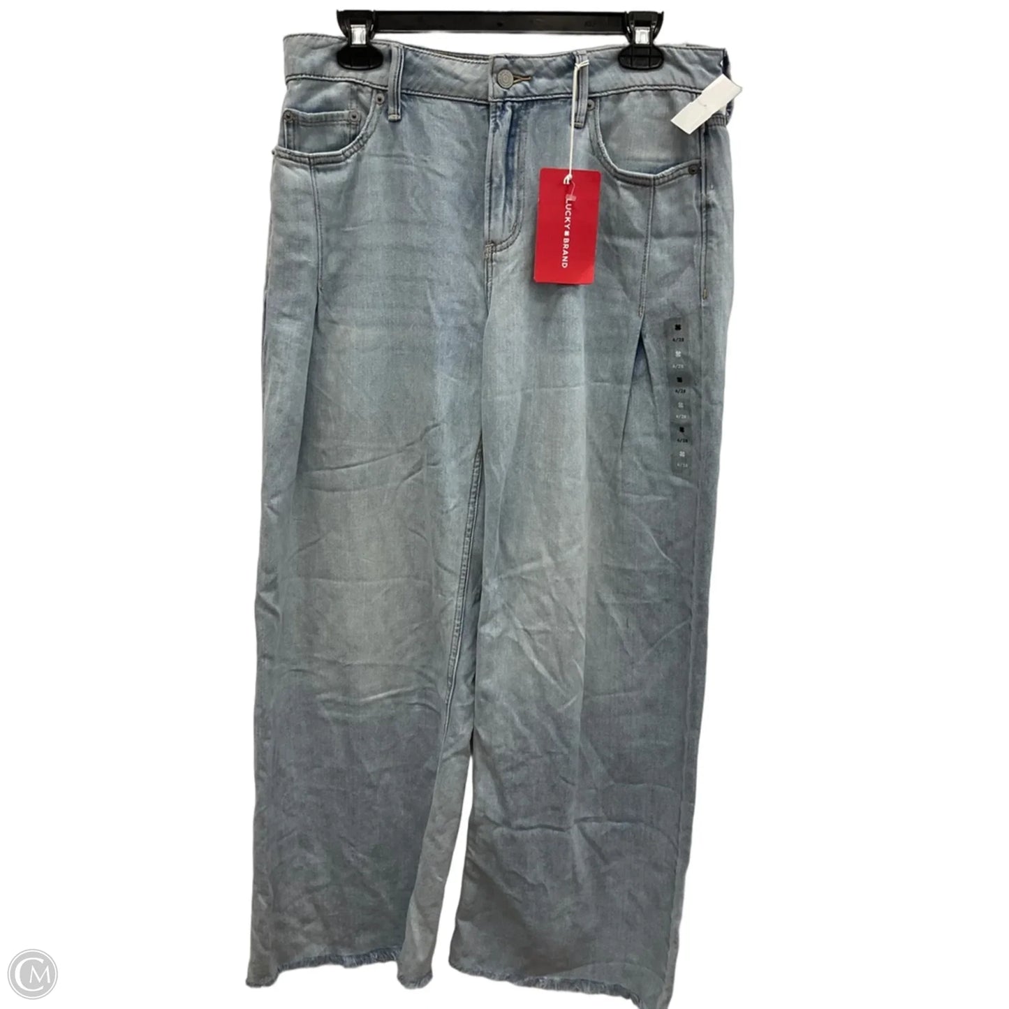 Jeans Wide Leg By Lucky Brand In Blue Denim, Size: 6