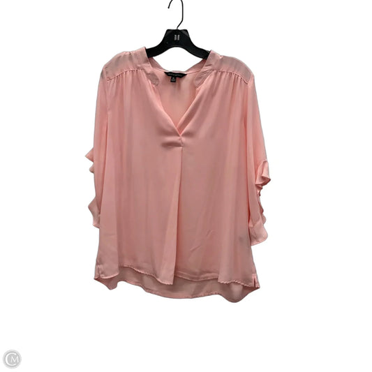 Top 3/4 Sleeve By Investments In Pink, Size: Xl