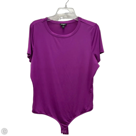 Bodysuit By Express In Purple, Size: Xl
