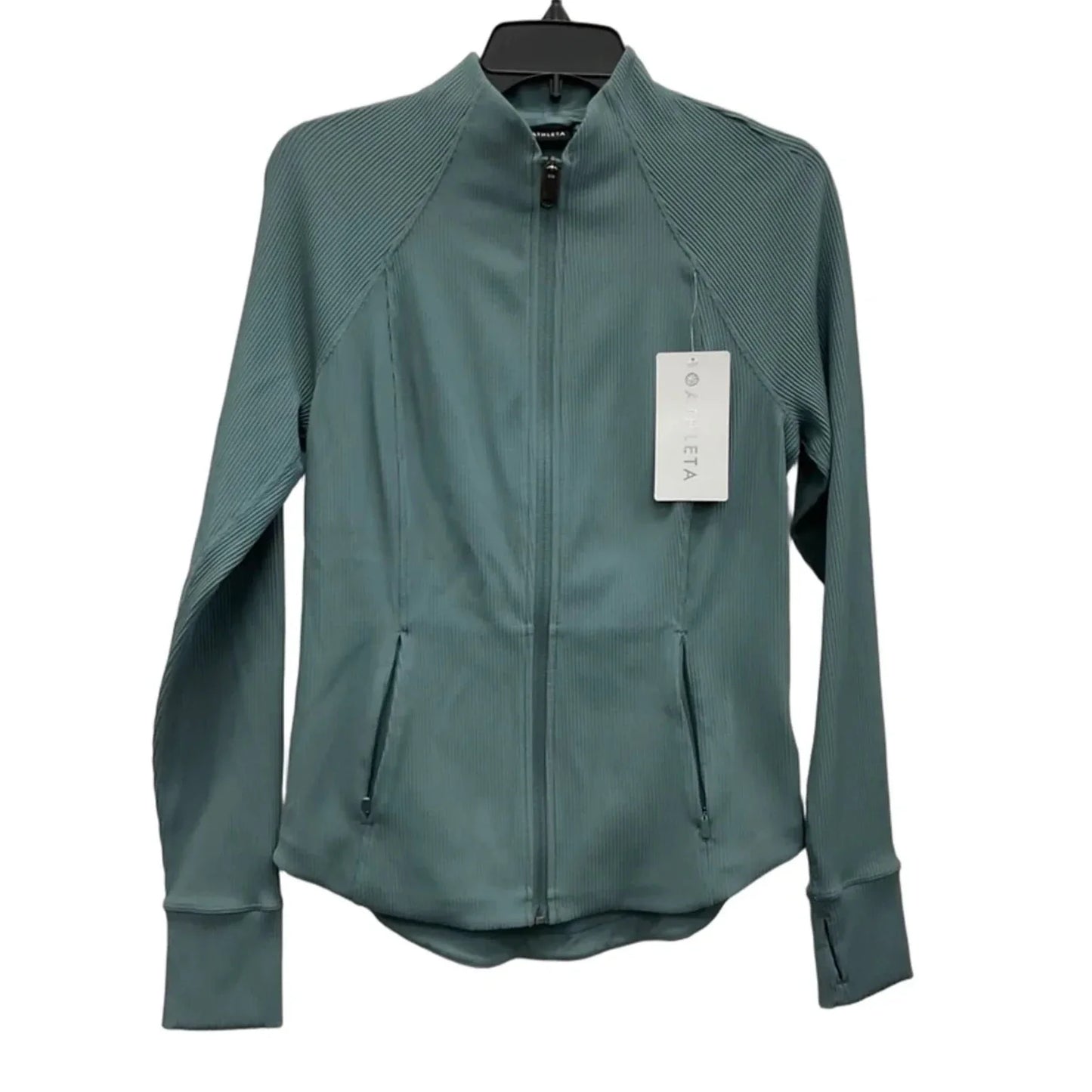 Athletic Jacket By Athleta In Green, Size: M