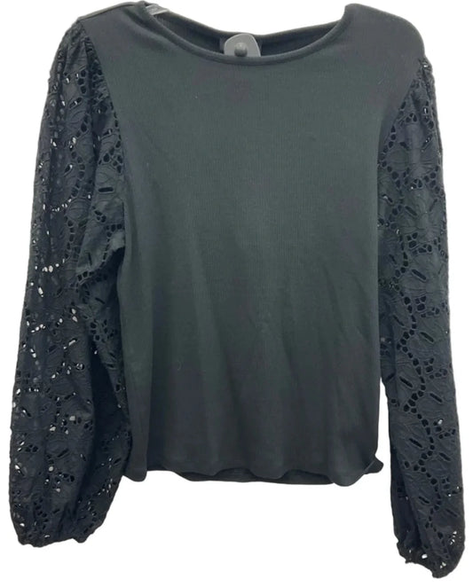 Top Long Sleeve By J. Crew In Black, Size: L