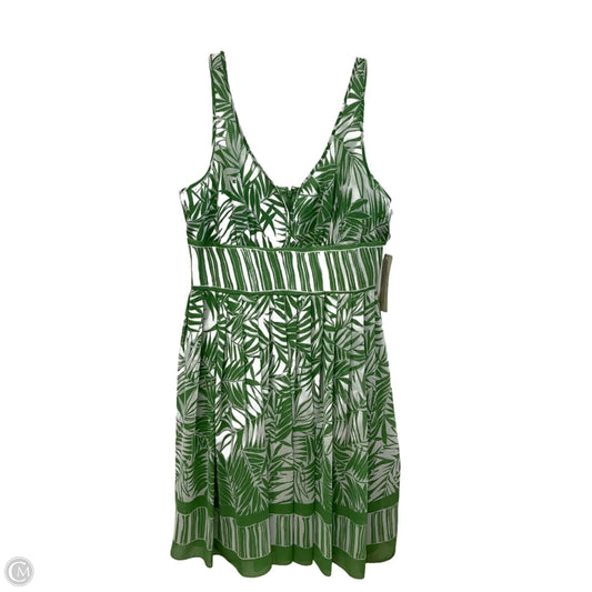 Dress Casual Midi By Evan-picone In Green & White, Size: 14