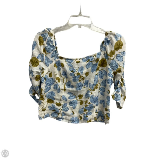 Top Short Sleeve By Joie In Floral Print, Size: S