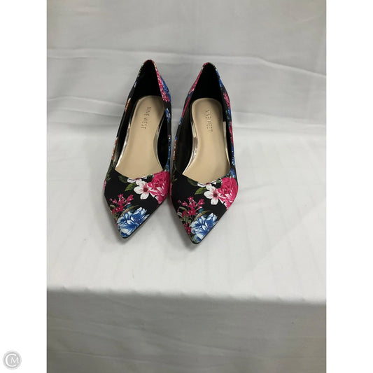 Shoes Heels Kitten By Nine West In Floral Print, Size: 7.5