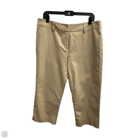 Capris By Rafaella In Beige, Size: 14