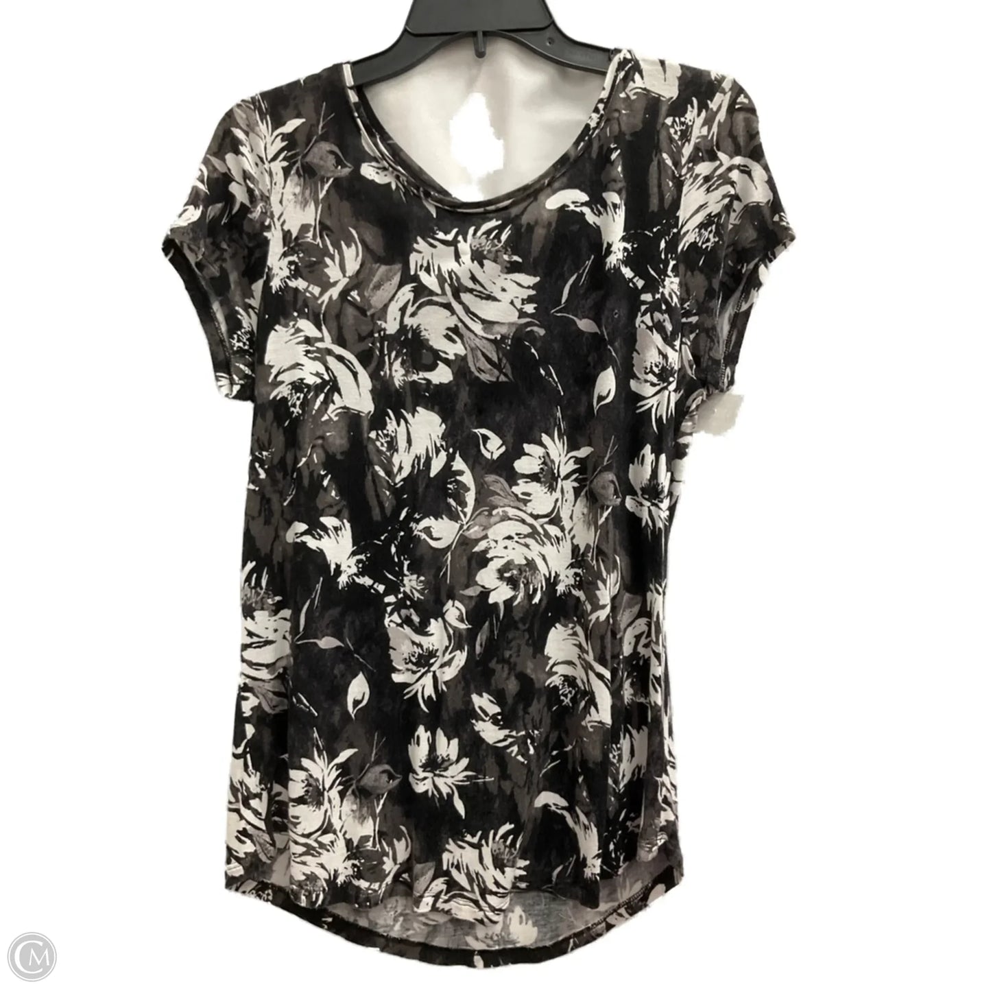 Top Short Sleeve By Simply Vera In Black, Size: M