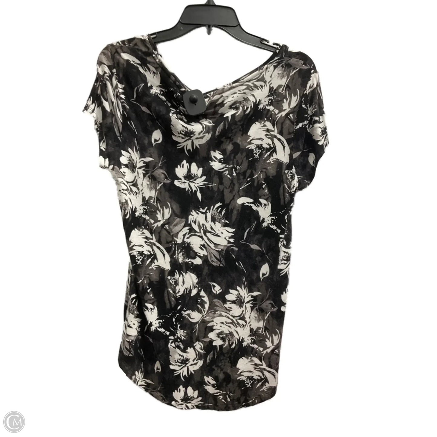 Top Short Sleeve By Simply Vera In Black, Size: M