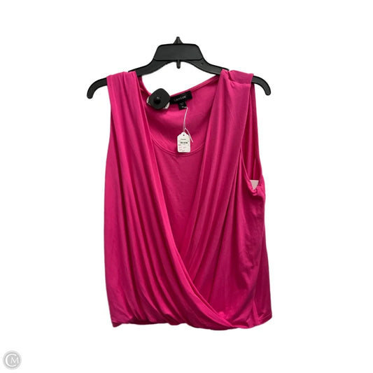 Top Sleeveless By Karen Kane In Pink, Size: Xl