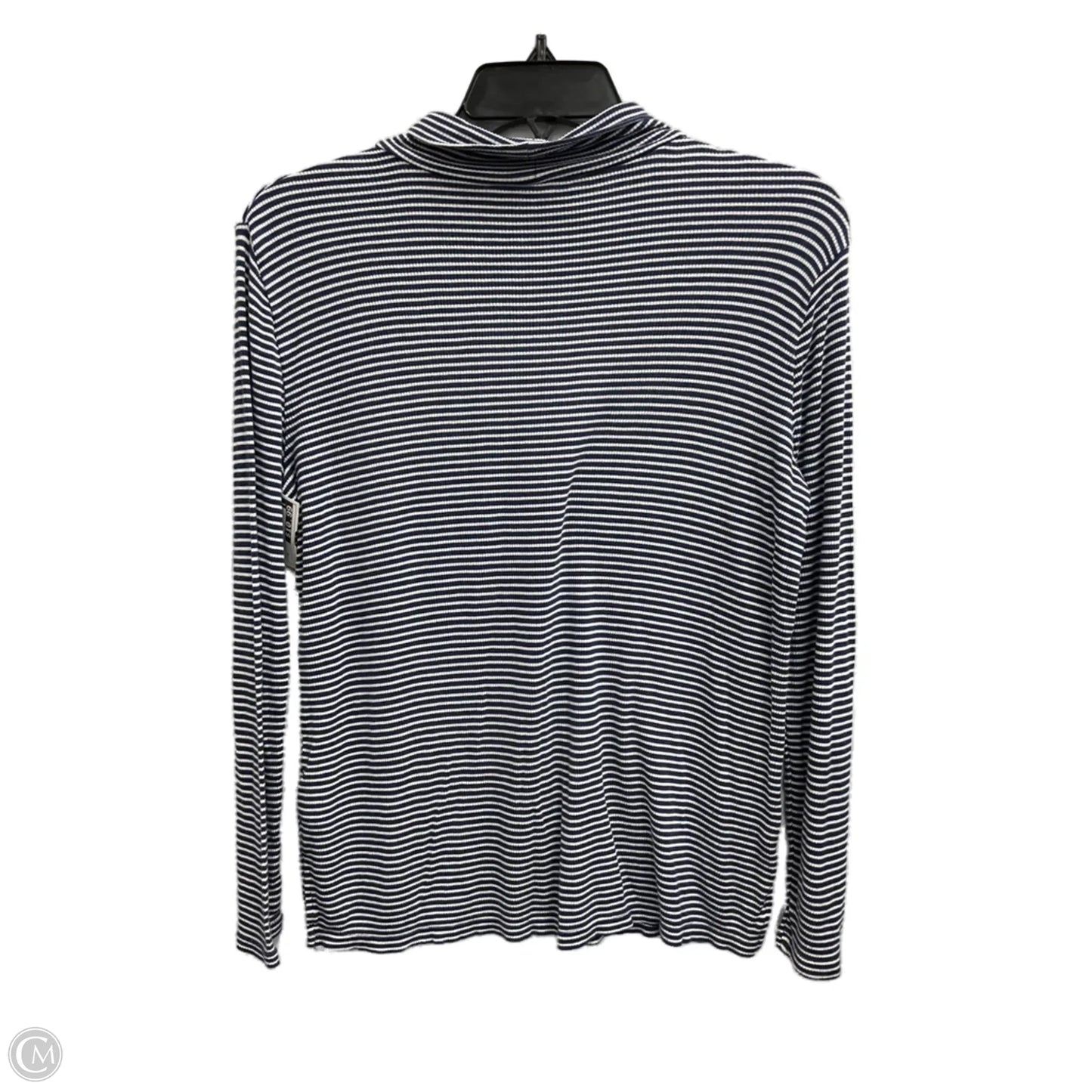 Top Long Sleeve By Jones New York In Striped Pattern, Size: M