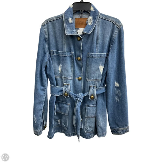 Jacket Denim By Clothes Mentor In Blue Denim, Size: S