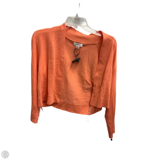 Cardigan By Calvin Klein In Orange, Size: M