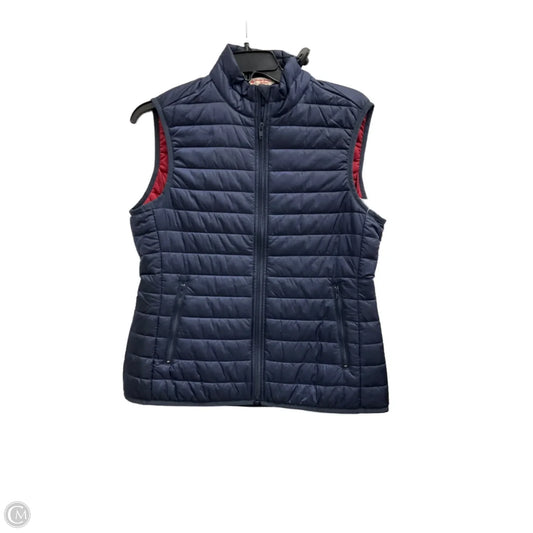 Vest Puffer & Quilted By Brooks Brothers In Blue, Size: M