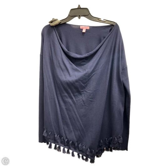 Top Long Sleeve Designer By Lilly Pulitzer In Blue, Size: Xl