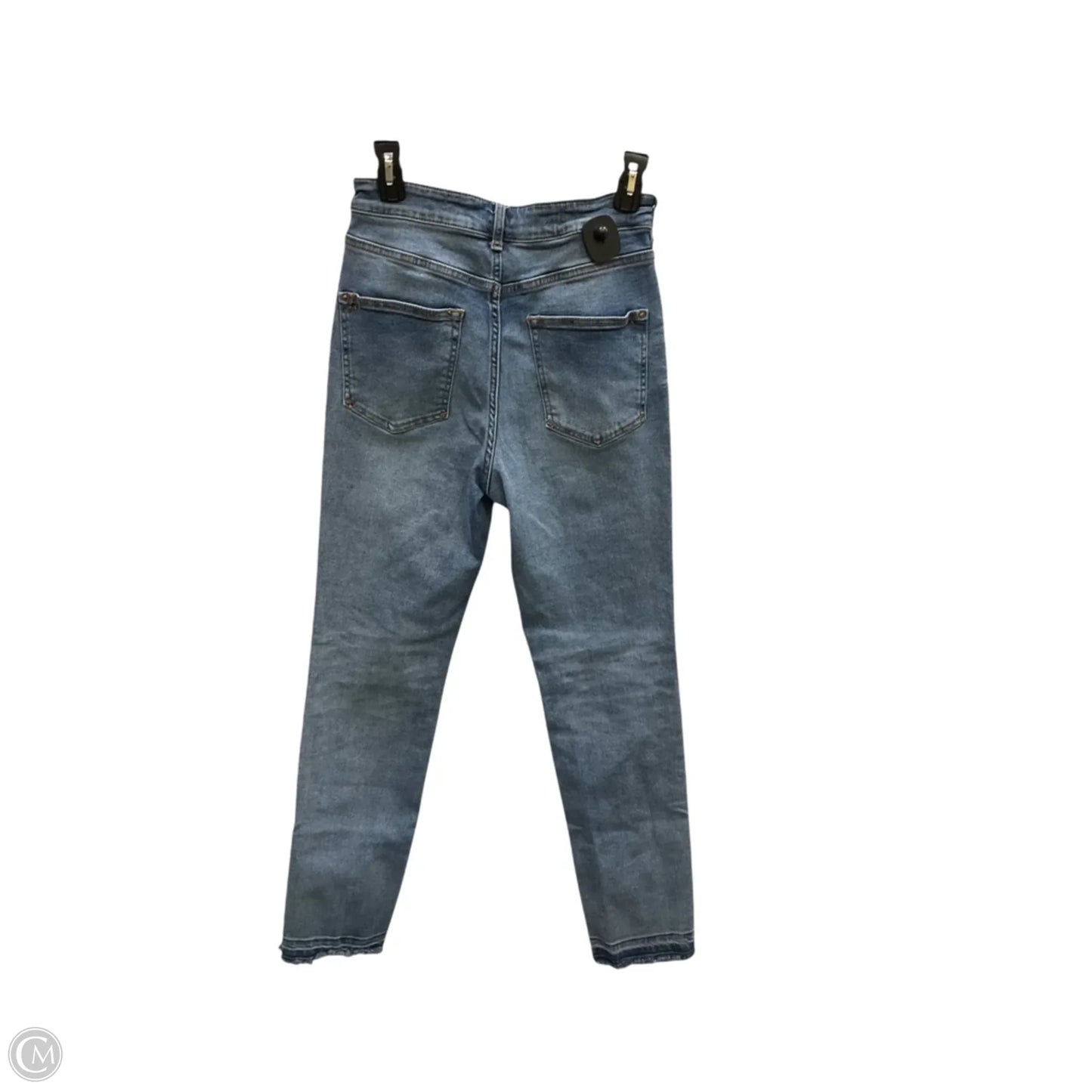 Jeans Cropped By Pilcro In Blue Denim, Size: 8