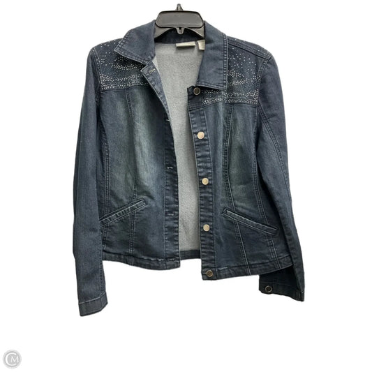 Jacket Denim By Chicos In Blue Denim, Size: M