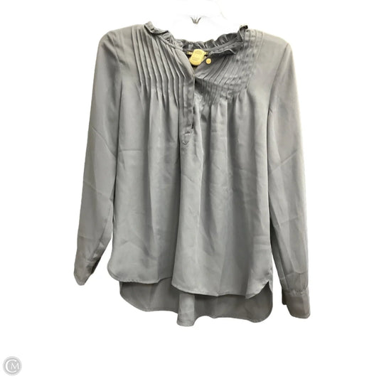 Blouse Long Sleeve By J. Crew In Blue, Size: 2