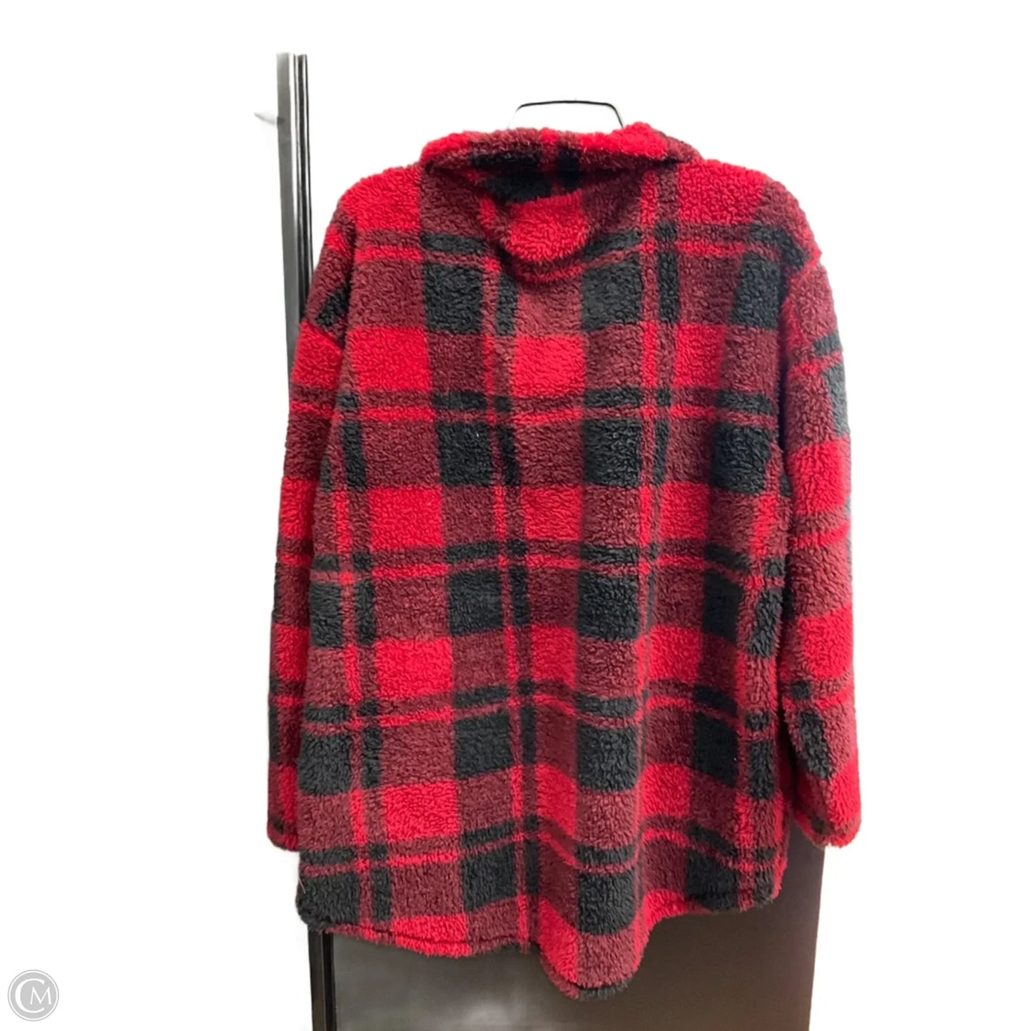 Jacket Faux Fur & Sherpa By Maurices In Plaid Pattern, Size: Xxl
