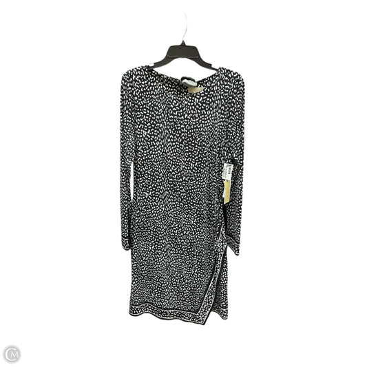 Dress Casual Midi By Michael By Michael Kors In Black & White, Size: Xl