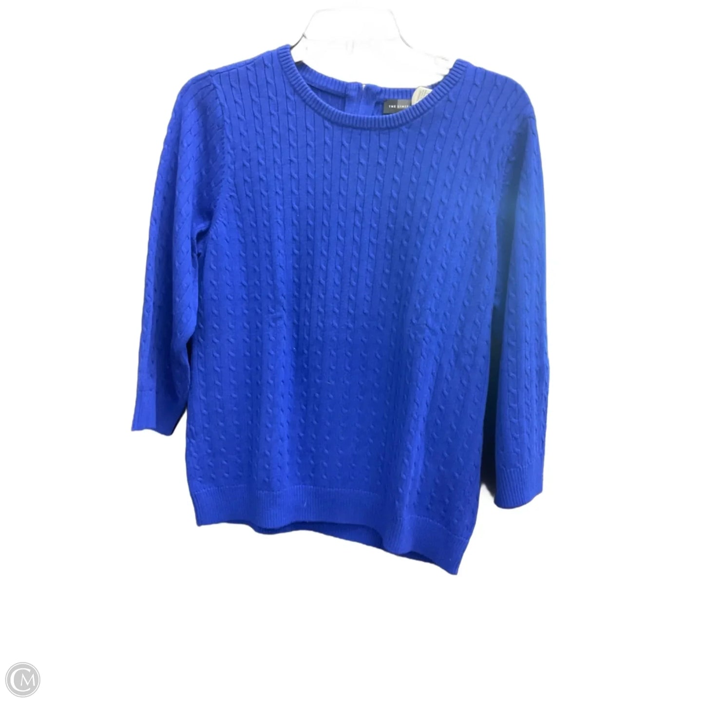 Top 3/4 Sleeve By Limited In Blue, Size: L