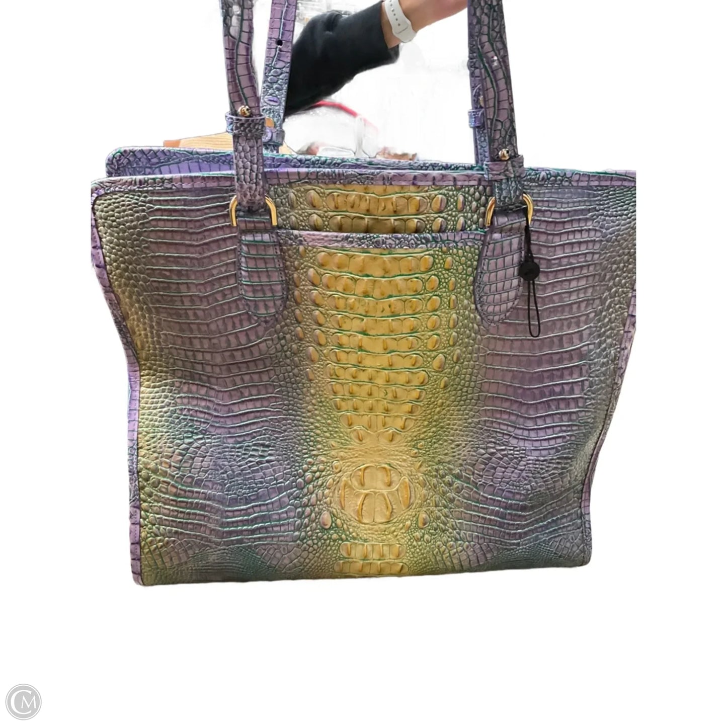 Handbag Designer By Brahmin, Size: Large