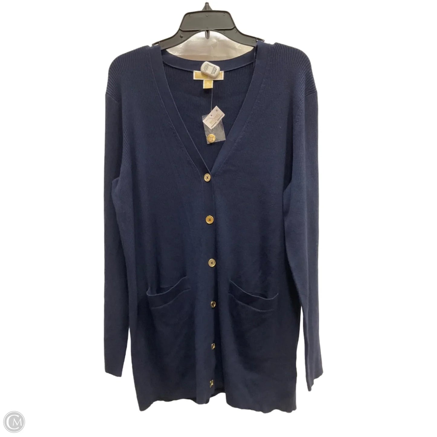 Cardigan By Michael By Michael Kors In Navy, Size: Xl