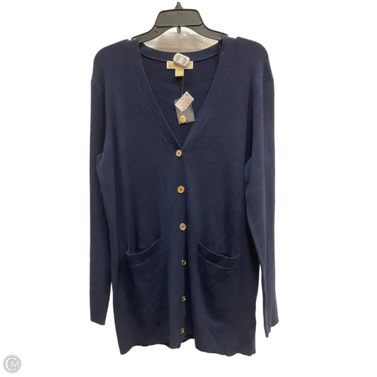 Cardigan By Michael By Michael Kors In Navy, Size: Xl