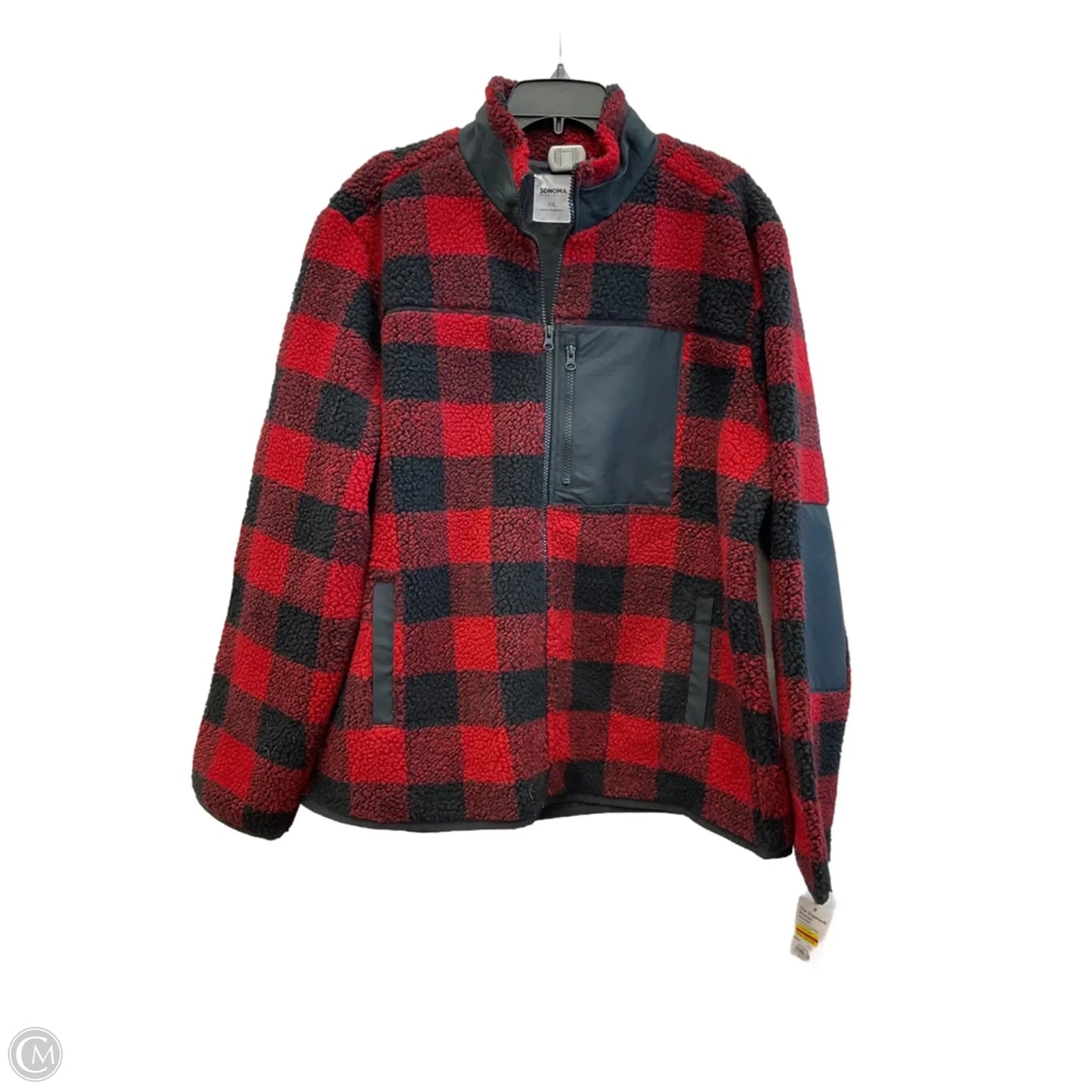 Jacket Shirt By Sonoma In Checkered Pattern, Size: Xxl