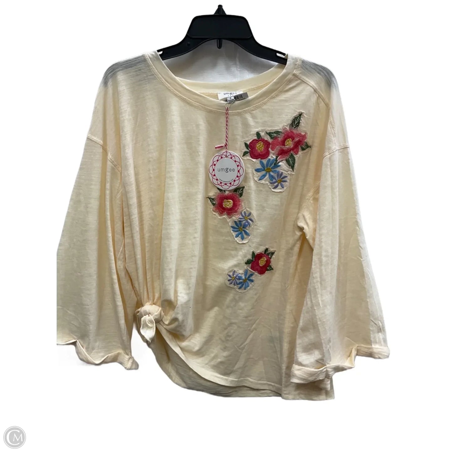 Top 3/4 Sleeve By Umgee In Yellow, Size: S