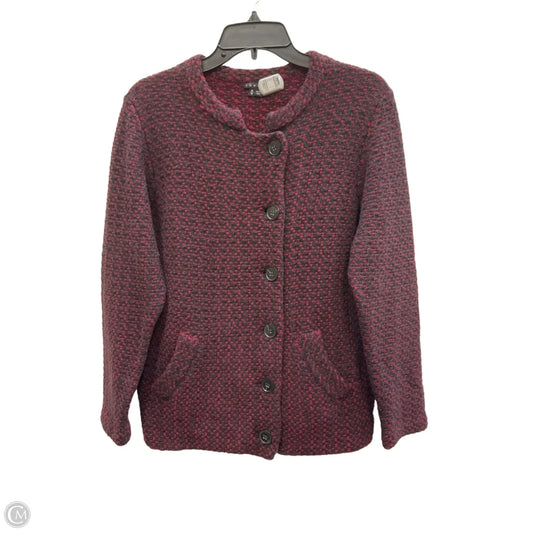 Cardigan By Theory In Blue & Red, Size: M