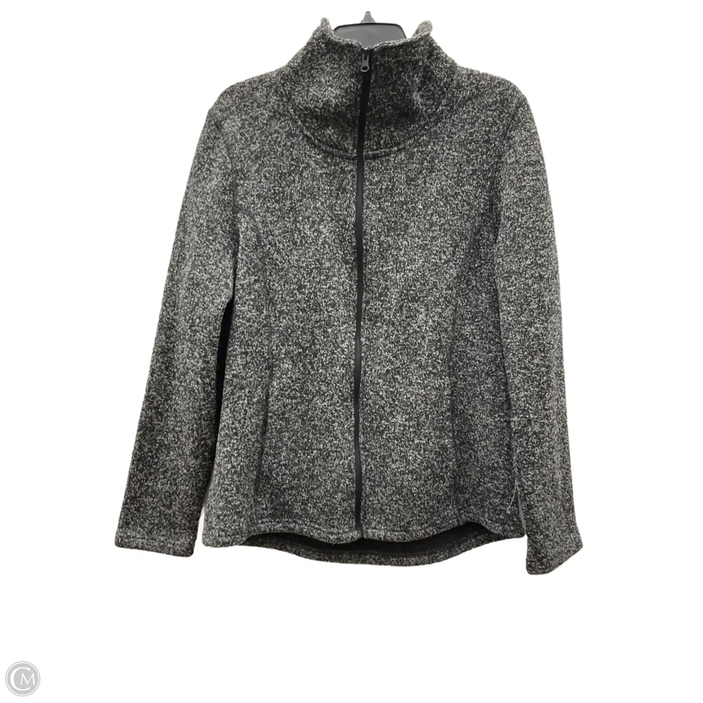 Jacket Fleece By Faded Glory In Black, Size: Xl