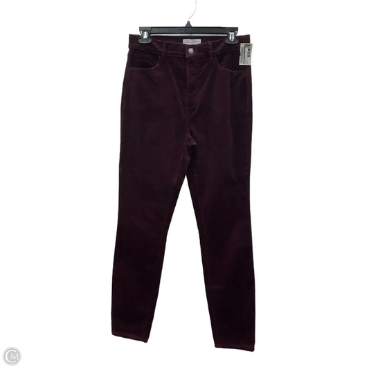 Pants Corduroy By Loft In Maroon, Size: 4