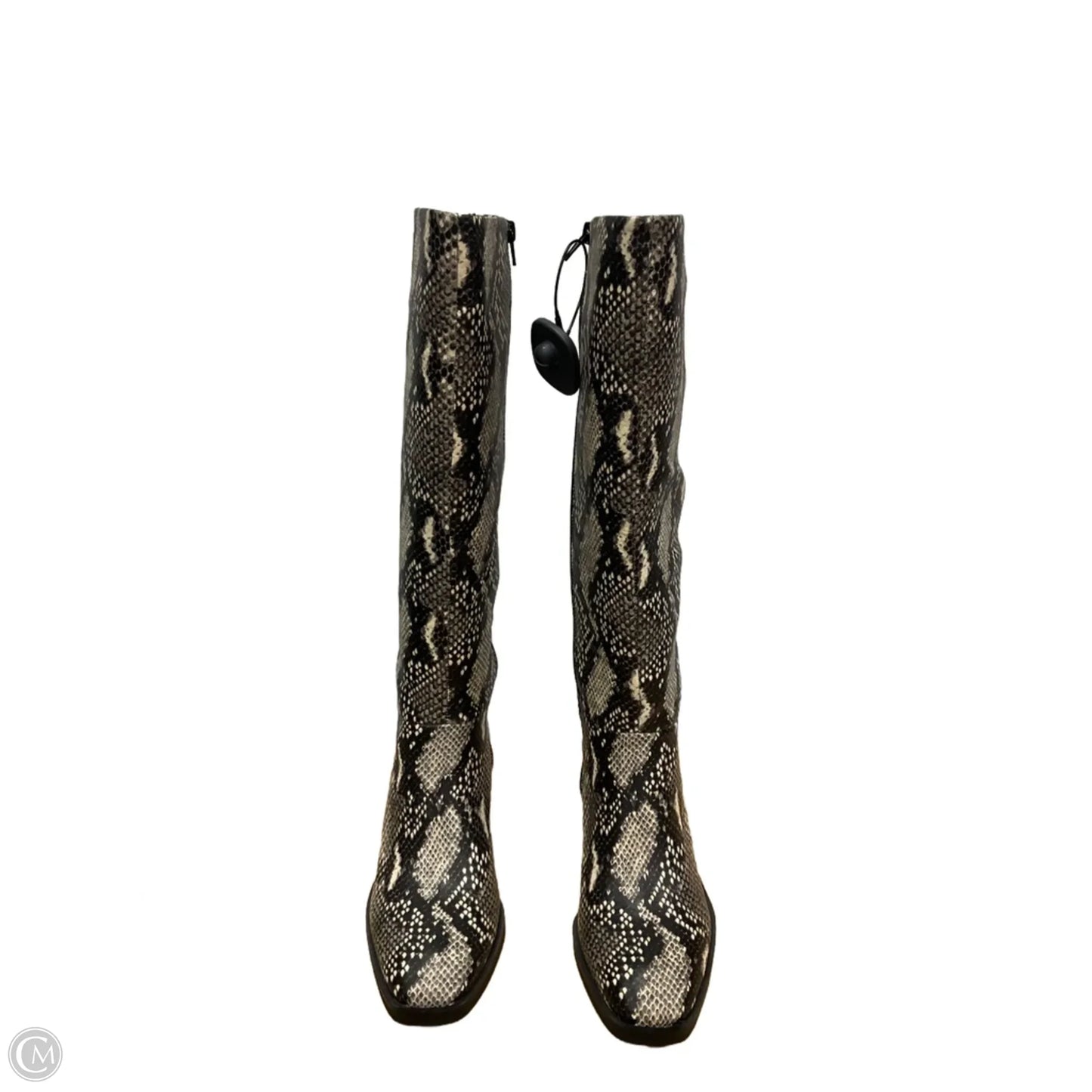 Boots Knee Flats By Crown Vintage In Animal Print, Size: 9