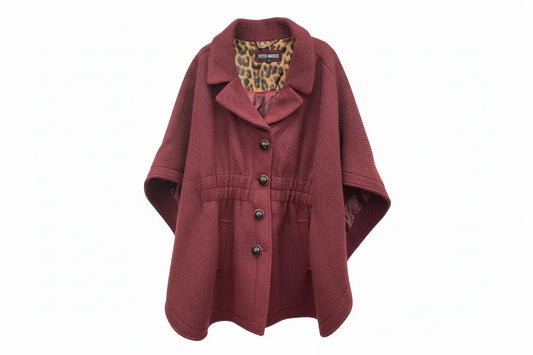 Poncho By Steve Madden In Red, Size: L