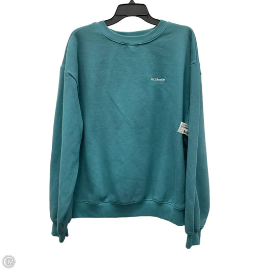 Sweatshirt Crewneck By Columbia In Teal, Size: L