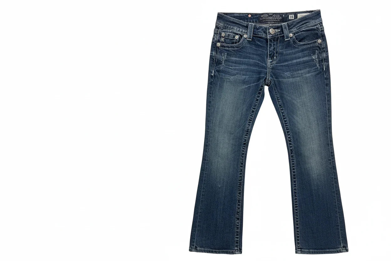 Jeans Boot Cut By Miss Me In Blue Denim, Size: 6