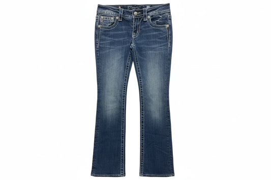 Jeans Boot Cut By Miss Me In Blue Denim, Size: 4