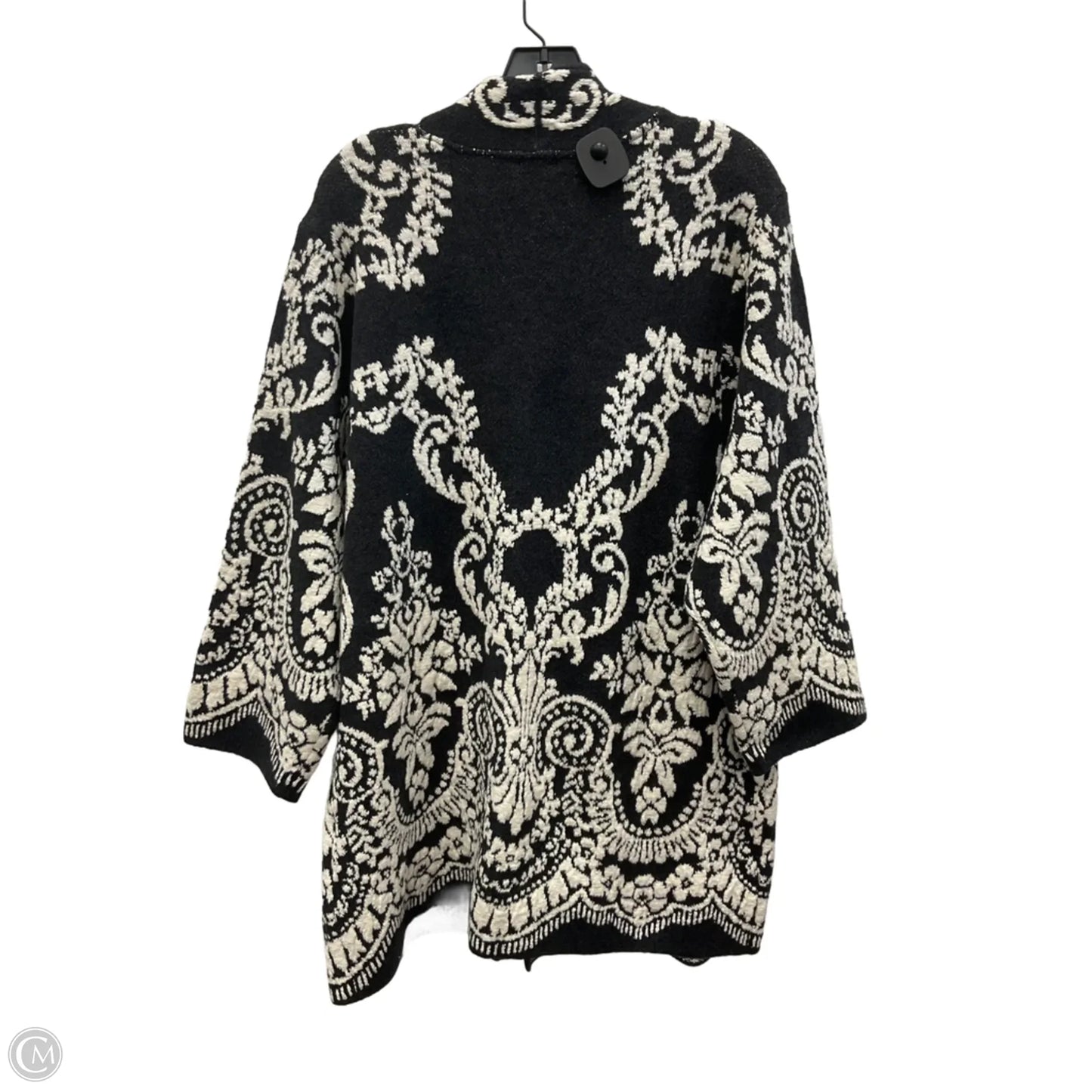 Cardigan By J. Jill In Grey & White, Size: Lp