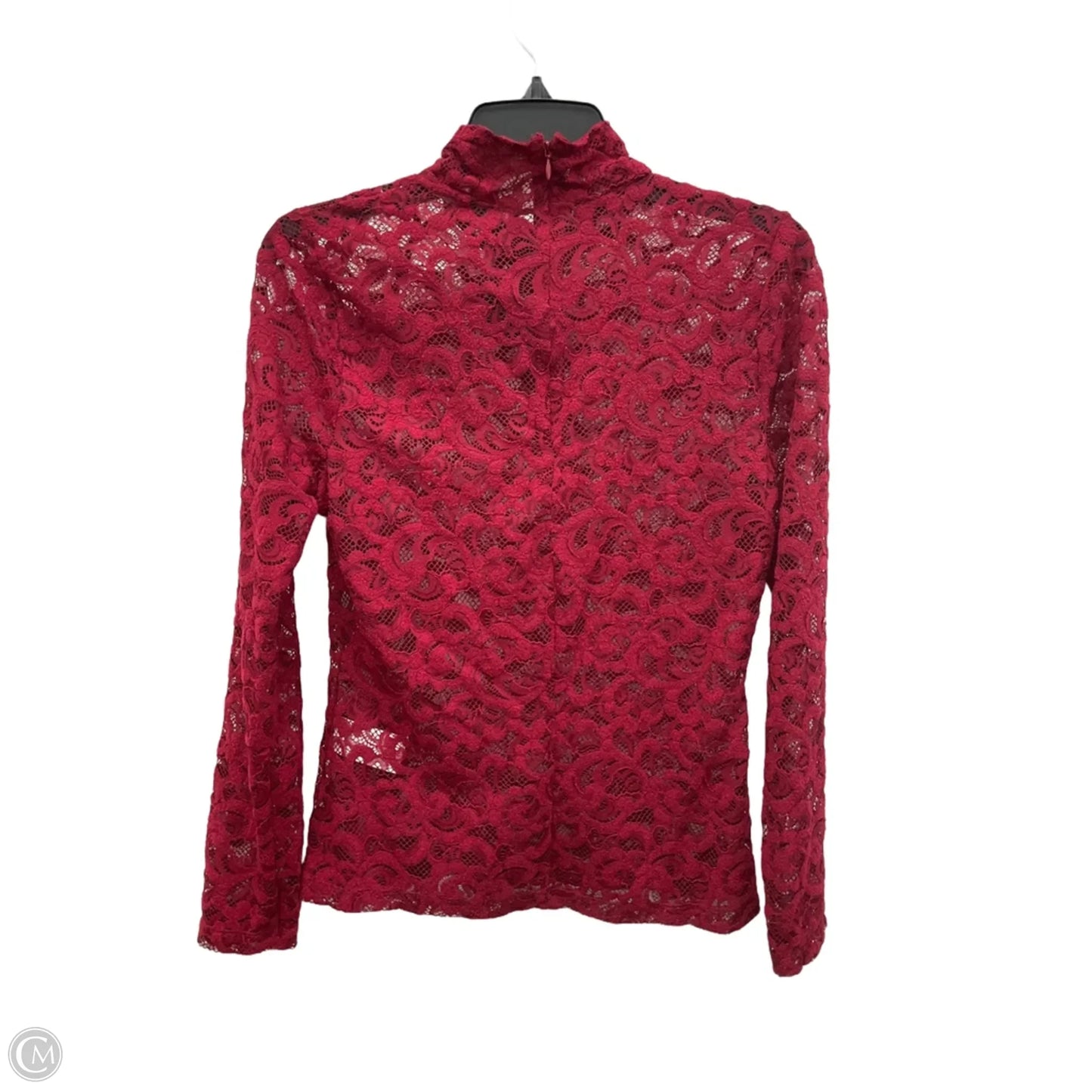 Top Long Sleeve By White House Black Market In Red, Size: S