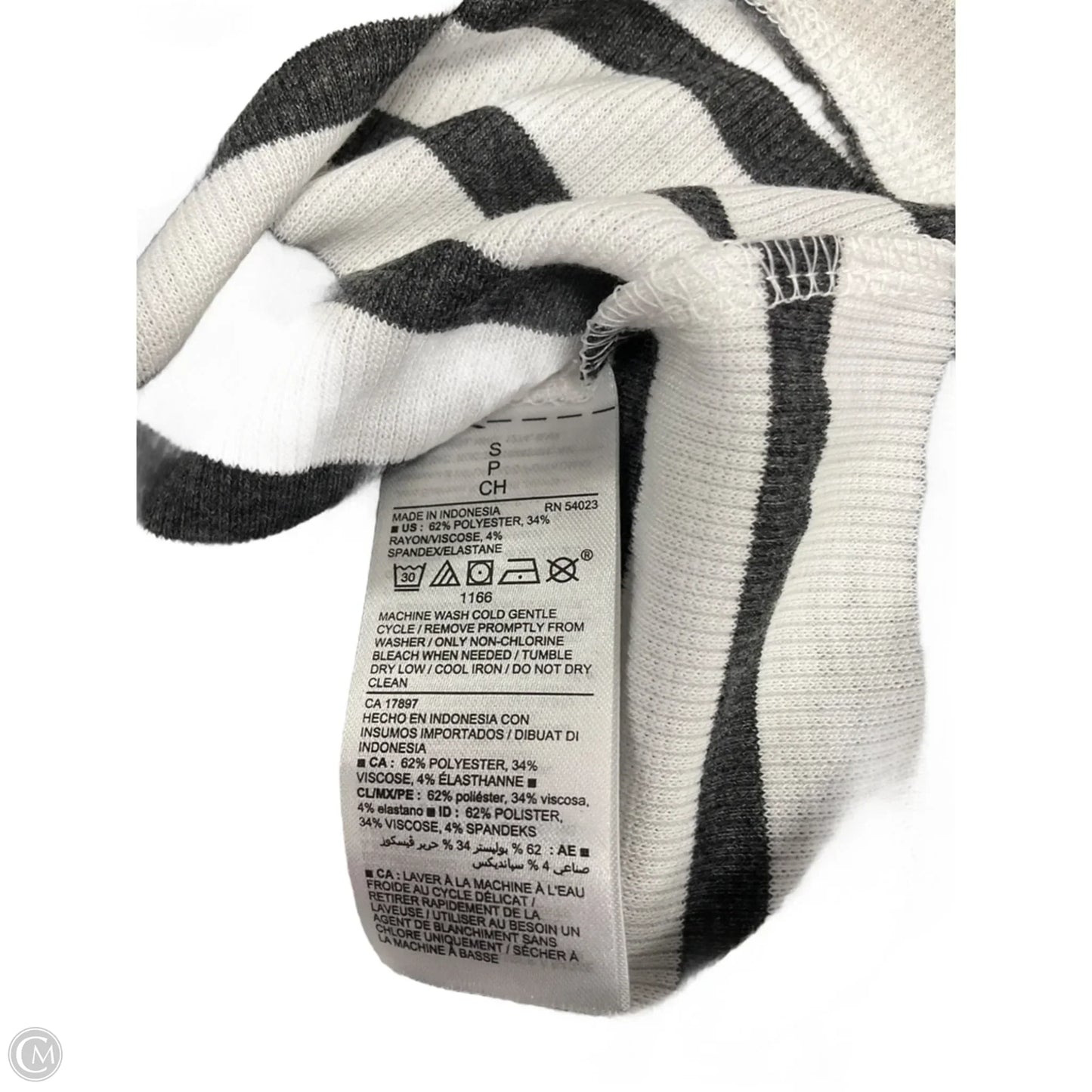 Top Sleeveless Basic By Old Navy In Striped Pattern, Size: S