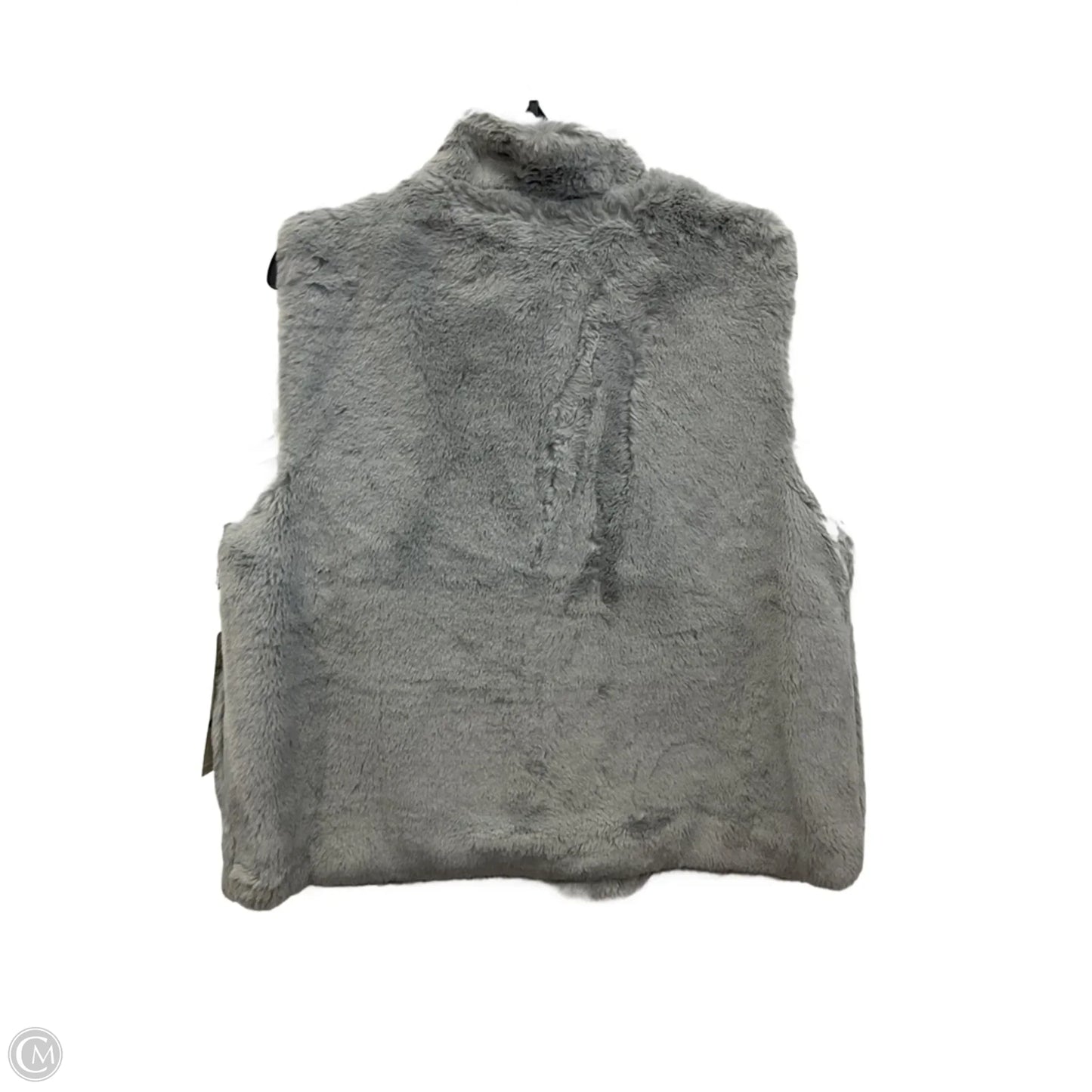 Vest Faux Fur & Sherpa By Alfred Dunner In Grey, Size: Lp