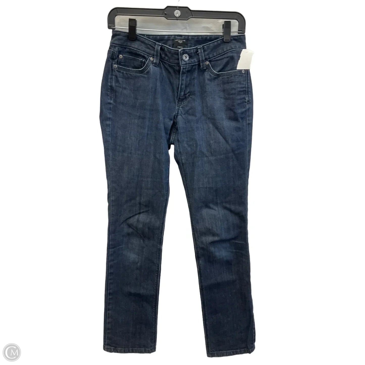 Jeans Straight By Ann Taylor In Blue Denim, Size: 2p