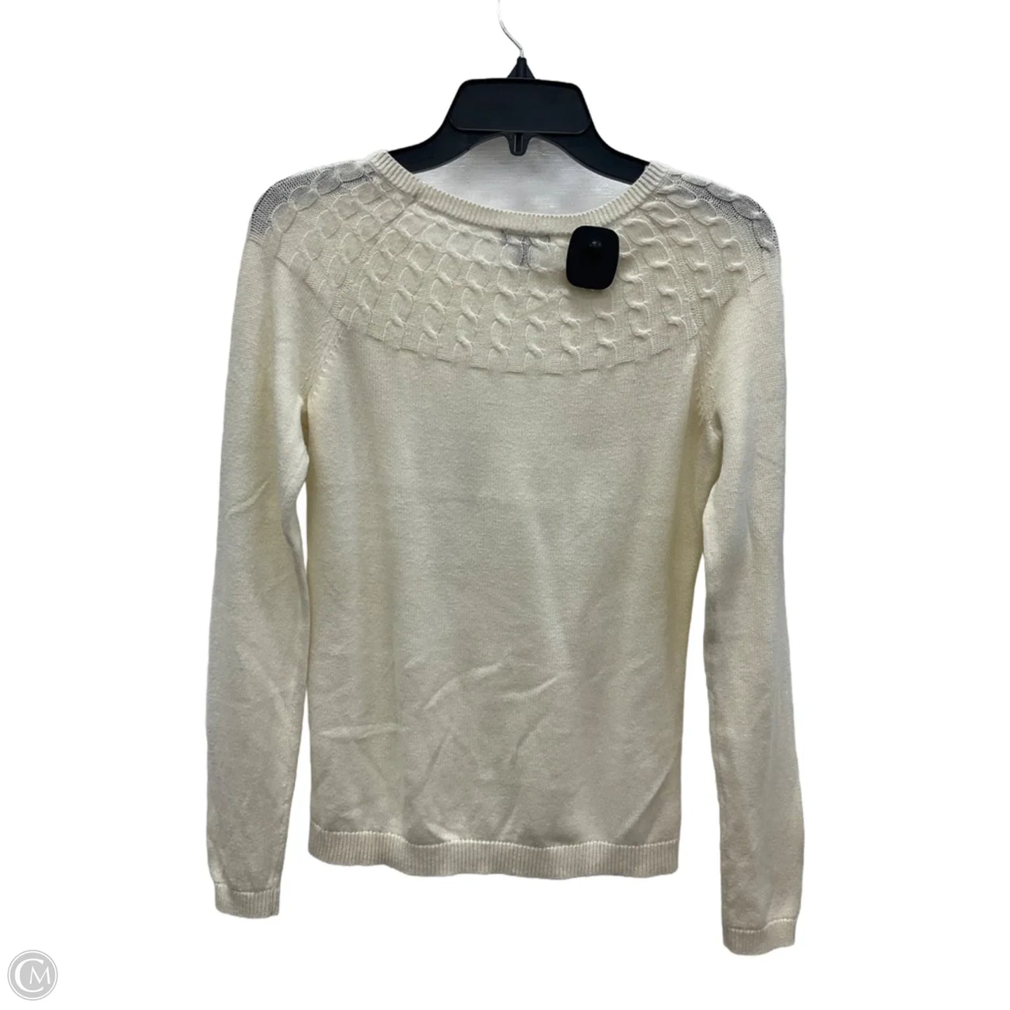 Top Long Sleeve By Talbots In Cream, Size: Xs