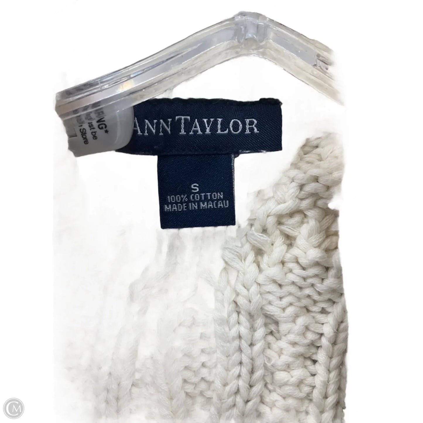 Cardigan By Ann Taylor In Cream, Size: S