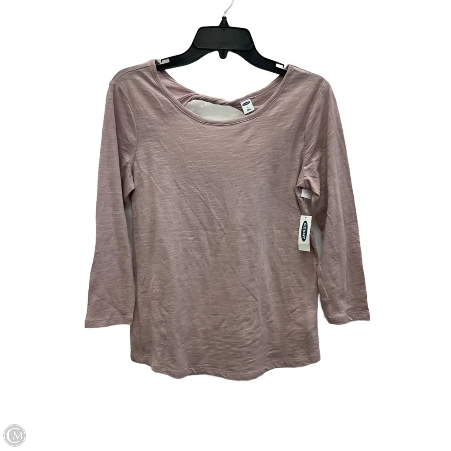 Top Long Sleeve Basic By Old Navy In Pink, Size: S
