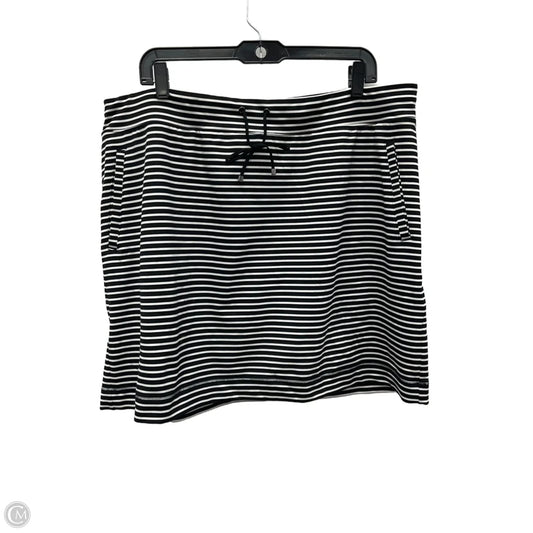 Skort By Chicos In Striped Pattern, Size: Xl