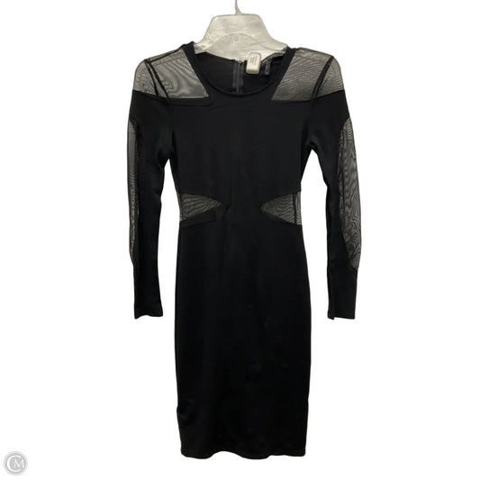 Dress Party Midi By Bcbgmaxazria In Black, Size: Xs