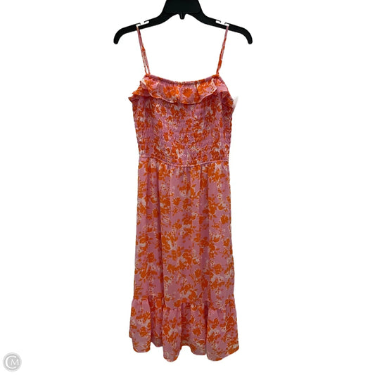Dress Casual Maxi By Sienna Sky In Orange & Pink, Size: L